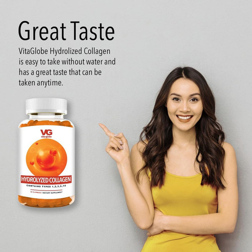 Gomas De Colágeno Vita Globe 200 Mg, 60 - Imagem 5
