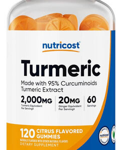 Gummies De Açafrão De Nutricost 2.000 Mg De Tumérico Por Por