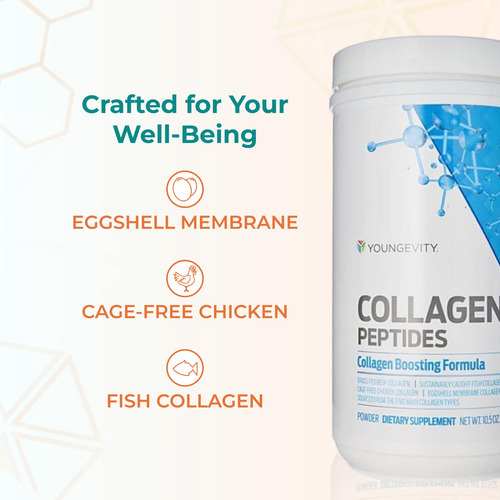 Peptídeos De Colágeno Em Pó Youngevity Multi-collagen 335ml - Imagem 5