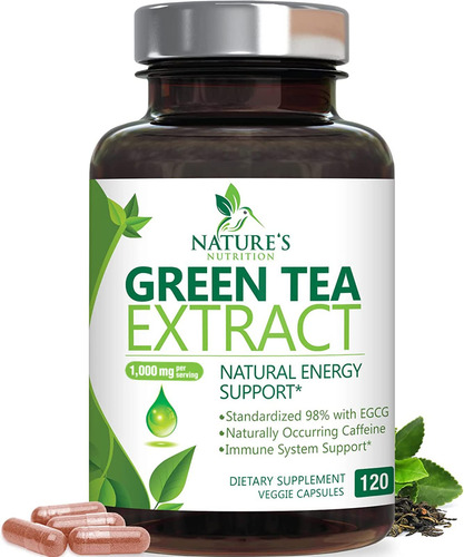 Suplemento Nature"s Nutrition Extrato De Chá Verde 1000mg