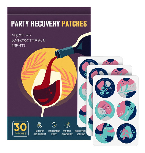 Adesivo De Recuperação Raayam Party 30 Peças Com Chá Verde - Imagem 3