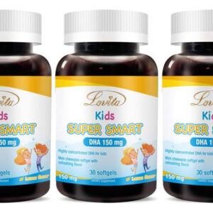Lovita Kids Super Smart Dha, 150mg Dha E 30mg Epa De Ácidos