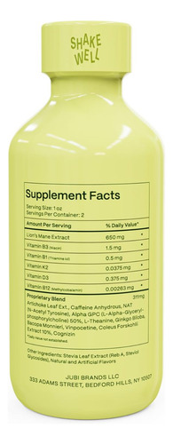 Jubi Brands Lion"s Mane Shot: Vitaminas E Muito Mais - Imagem 4