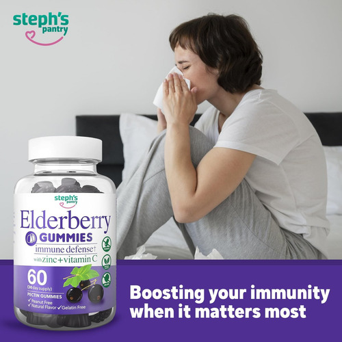 Gomas De Sabugueiro Da Steph"s Pantry Com Vitamina C E Zinco - Imagem 4
