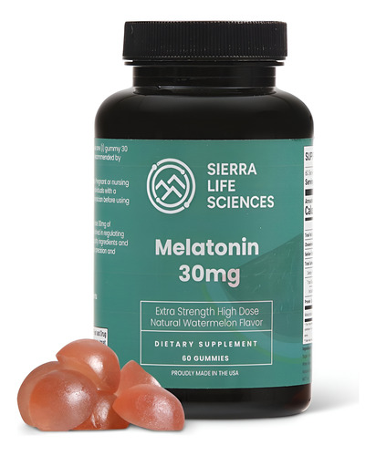 Sierra Life Sciences Gomas De Melatonina Veganas 30 Mg