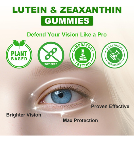 Suplementos Gomas De Luteína Sem Açúcar Flyrocer 25 Mg 60 Un - Imagem 7