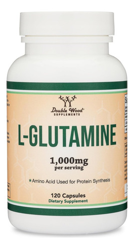Cápsulas De L-glutamina 1000mg Da Double Wood Supplements - Imagem 7