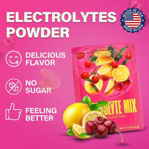 Electrolyte Mix Dr. Price, Limonada De Cereja Sem Açúcar 30p - Imagem 2