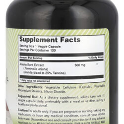 Suplemento De Extrato De Arjuna Da Incrível Índia 500 Mg 120