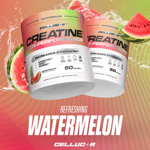 Creatina Em Pó Cellucor Sabor Melancia 250g 50 Porções - Imagem 7