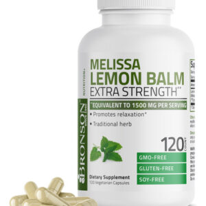Suplemento Bronson Melissa Lemon Balm 120 Cápsulas