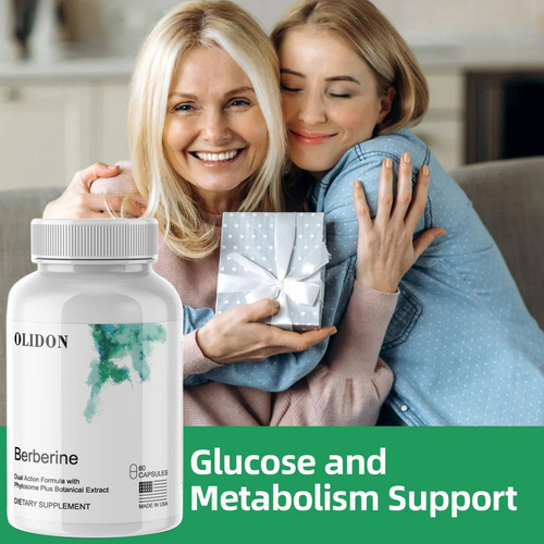 Olidon New Berberine Suplementos 1000mg Por Garrafa - 30 Por - Imagem 7