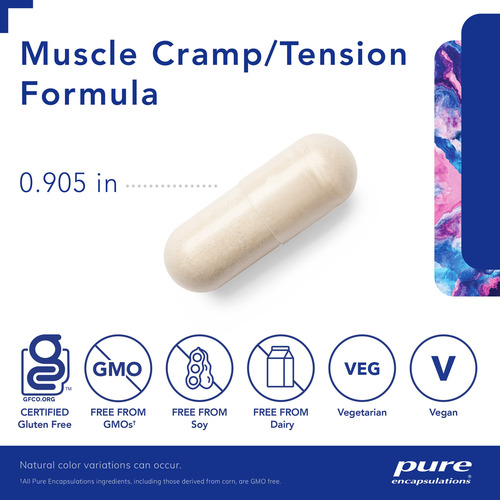 Suplemento Pure Encapsulations Cãibras/tensão Muscular 60 Cá - Imagem 3