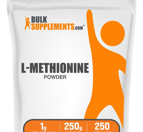 Pó De L-metionina Bulksupplements - 250g Sem Glúten
