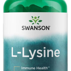 Swanson Aminoácido Ajipure L-lisina Farmacêutica Grau 500 Mi