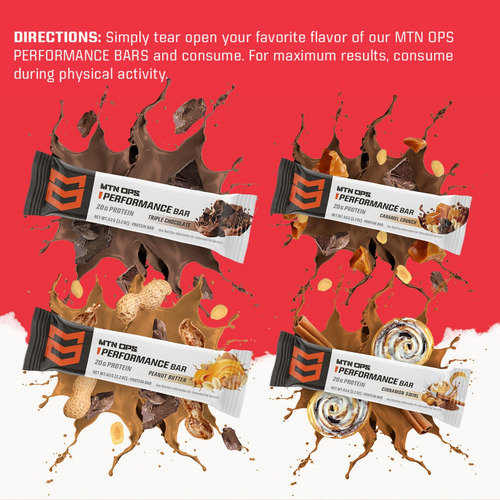 Mtn Ops Peanut Butter Bliss Bars, Alta Proteína Com Isolado - Imagem 15