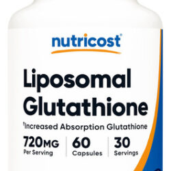Suplemento Nutricost Glutationa Lipossomal 720mg 60 Cápsulas
