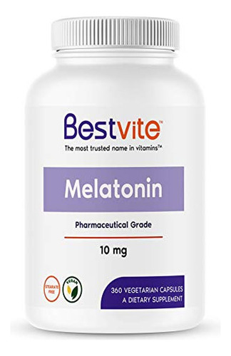 Bestvite Melatonina 10mg (360 Cápsulas Vegetarianas)