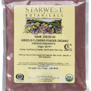 Pó De Flor De Hibisco Orgânico Starwest Botanicals 113g