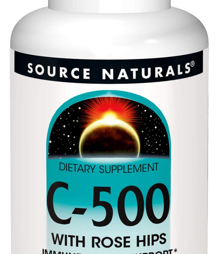 Source Naturals Vitamina C-500 Com Rosa Mosqueta 100 Comprim - Imagem 2