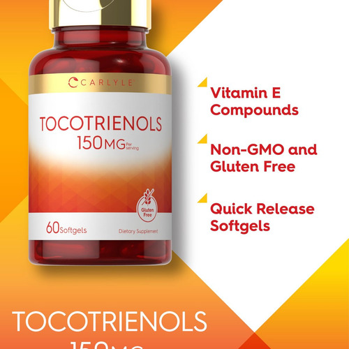 Suplemento Carlyle Carlyle Tocotrienol 150mg 60 Cápsulas De - Imagem 4
