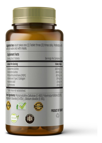 Suplemento De Glucosamina Talya Talya 1500 Mg - 60 Comprimid - Imagem 2