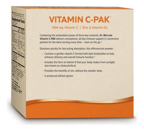 Vitamina C Dr Mercola, 30 Porções, Antioxidante E Eficaz - Imagem 2