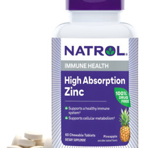 Natrol Zinco De Alta Absorção 7,5 Mg, 60 Comprimidos