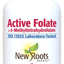 Suplemento De Folato Ativo New Roots Herbal 1000 Mg