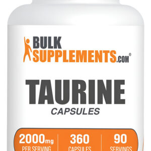Cápsulas De Taurina Bulksupplements 2000mg - Saúde Do Coraçã