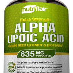 Suplemento Nutriflair Ácido Alfa Lipóico 600mg 120 Cápsulas