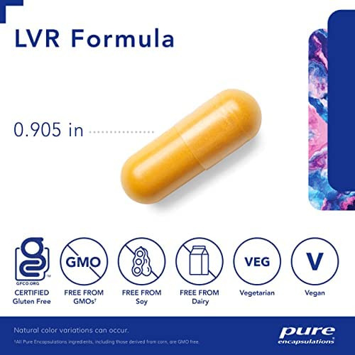 Pure Encapsulations Fórmula Lvr | Suplemento Hipoalergênico - Imagem 4