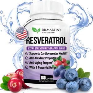 Suplemento Dr. Martin&quots Nutrition Resveratrol 1568 Mg 180 Cá