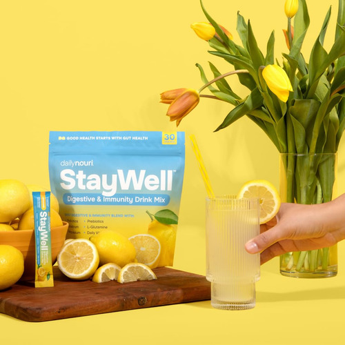 Drink Mix Nouri Staywell Digestive & Immunity, Pacotes De 30 - Imagem 7
