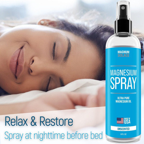 Spray De Magnésio Puro Magnum Solace - 12 Oz - Fabricado Em - Imagem 2