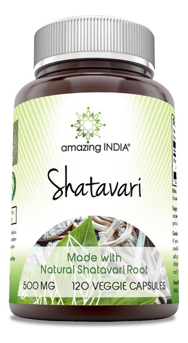 Amazing India Natural Shatavari 500 Mg Por Porção De Supleme - Imagem 4