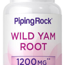 Cápsulas De Raiz De Inhame Selvagem Piping Rock 1200 Mg - 10
