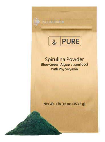 Suplemento De Ingredientes Originais Puros: Espirulina Em Pó
