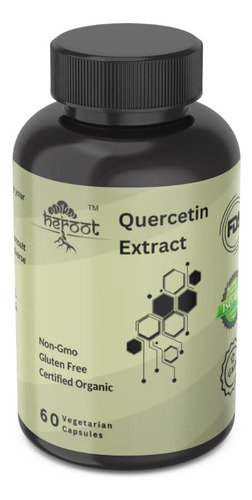 Cápsulas De Extrato De Quercetina Heroot Sem Ogm, Sem Glúten - Imagem 7