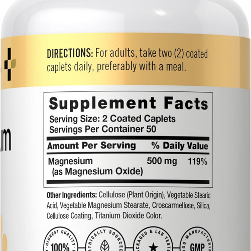 Suplemento De Magnésio Doctor"s Way 500mg | 100 Comprimidos - Imagem 7