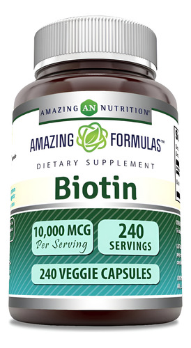 Nutrição Incrível Fórmulas Incríveis Biotina 10000 Mcg