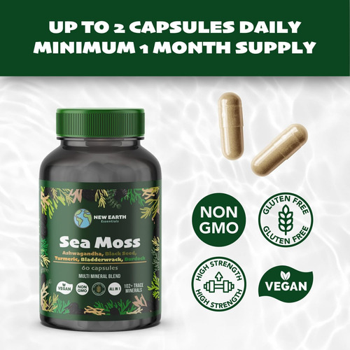 Musgo Marinho E Óleo Da Earth Organic Essentials - Imagem 4