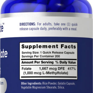 Carlyle Metilfolato 1000mcg - 200 Cápsulas Sem Glúten
