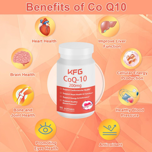 Kfg Coq10 200mg: Suplemento Para O Coração E Energia - Imagem 2
