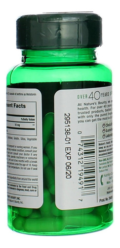 Nature"s Bounty Melatonina 10mg 60 Cápsulas (2 Pacotes) - Imagem 4