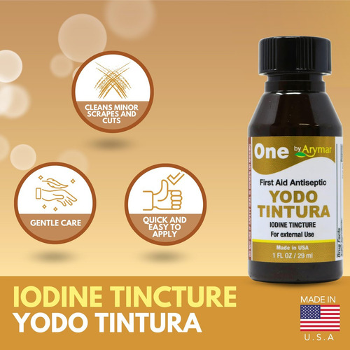 Tintura De Iodo Arymar 2% Para Ferimentos Leves, 1 Oz - Imagem 8
