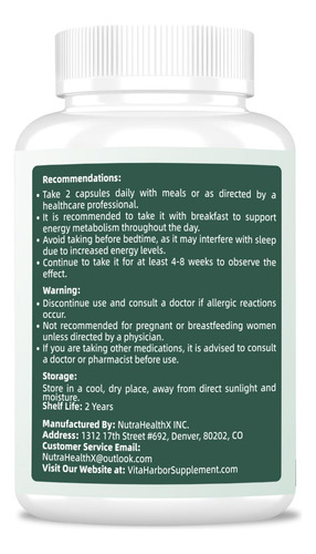 Suplemento Vitaharbor Nad+ 500 Mg Com Trans-resveratrol E Co - Imagem 7