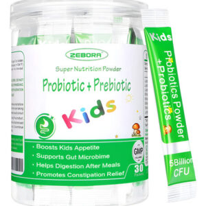 Probióticos E Prebióticos Em Pó Zebora Kids Age 3+ 30 Pacote