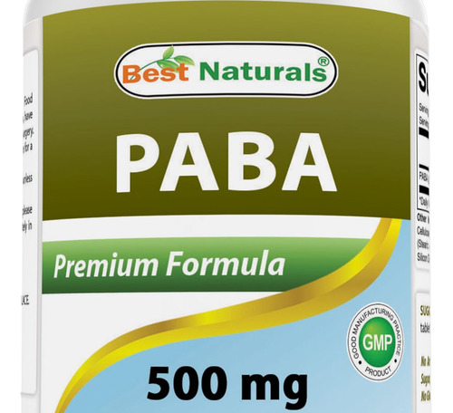 Naturals Natural Paba 500 Mg 180 Comprimidos - Imagem 2