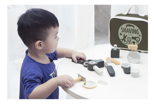. Brinquedo Educativo De Saco De Barbeiro Infantil De - Imagem 7